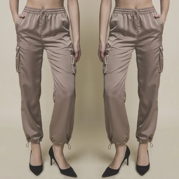 #54 Satin Glamor Joggers-NWT🏷️ - Picture 2 of 2